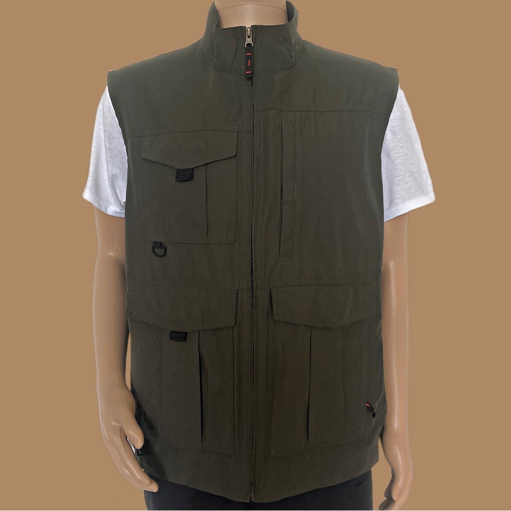 🌍 Big Sky Outfitters Quick Dry Utility Vest in Olive Green